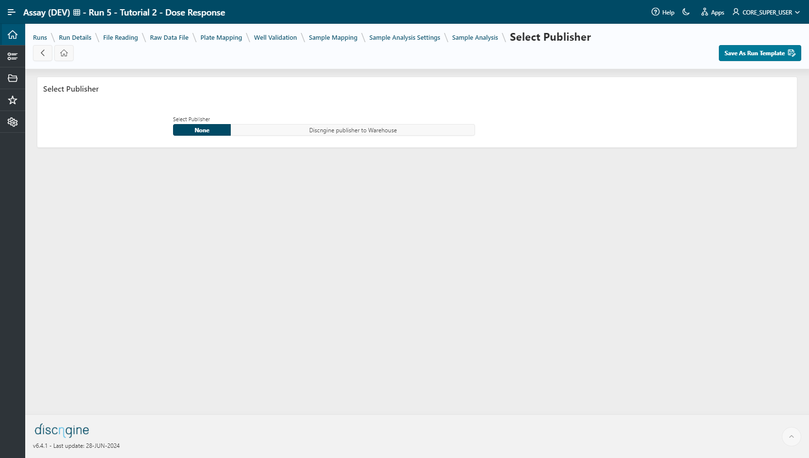 Selection of a publisher.